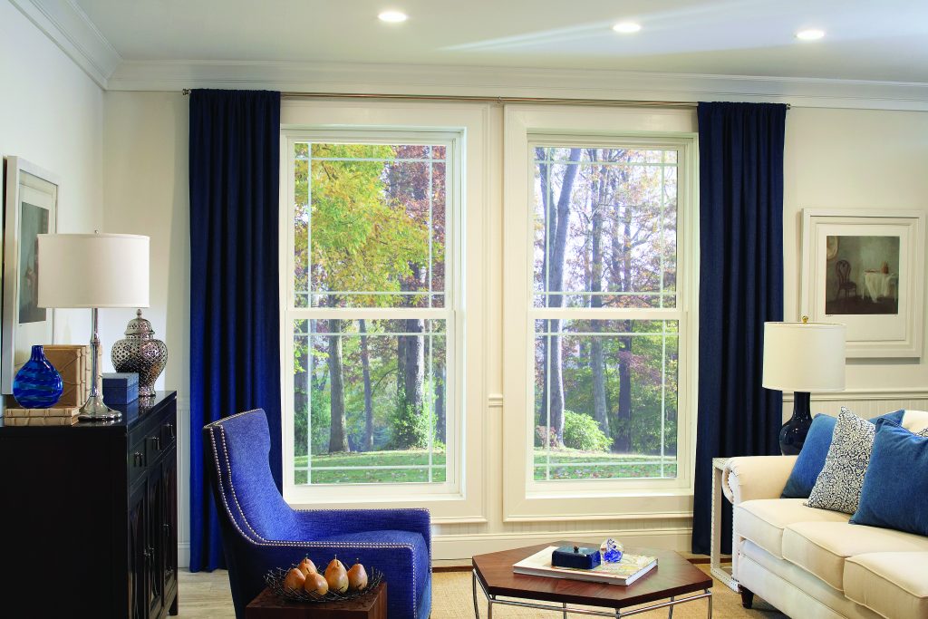 Outdoor view through double hung windows -The Window Source of Augusta